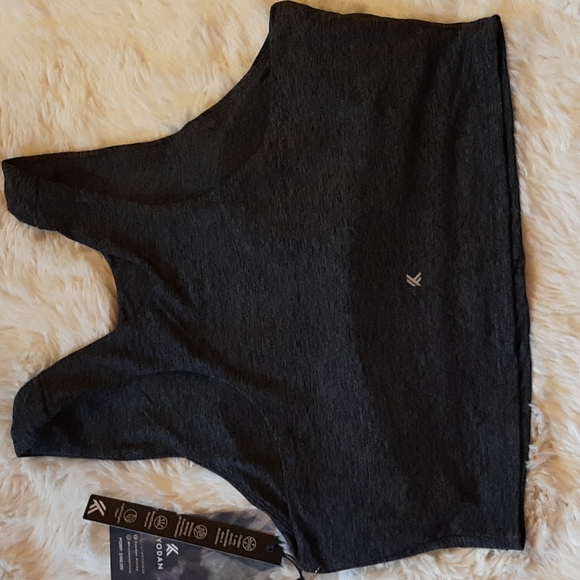Kyodan Heathered Gray/Black Racerback Sports Bra, size Medium, NWT - Picture 10 of 11